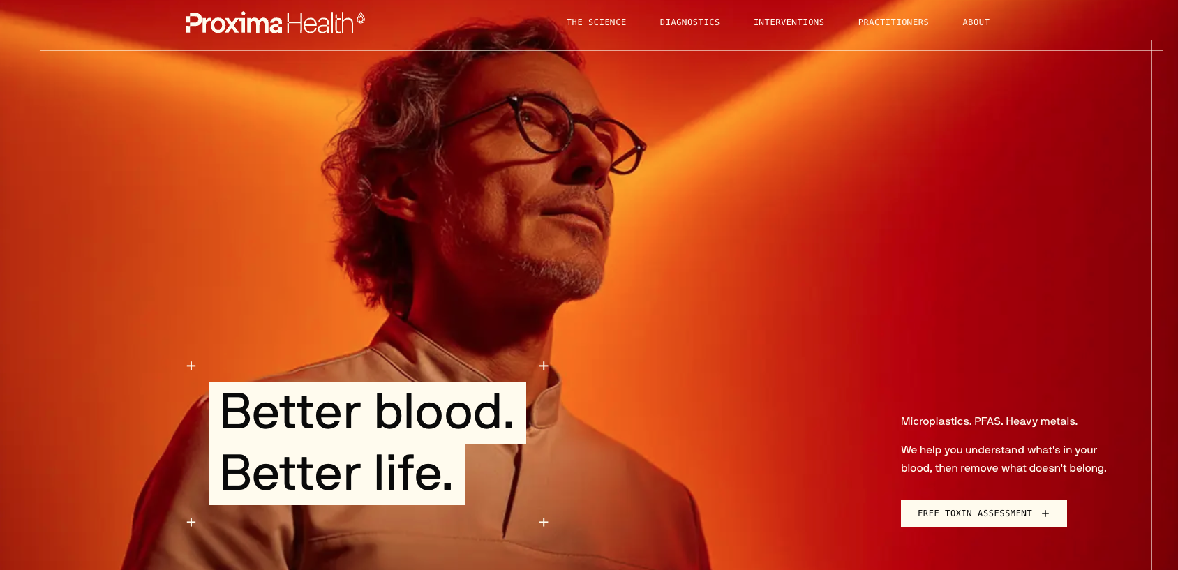 Proxima Health homepage